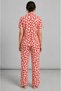 Marchè Bien Women's Short Sleeve Comfort Pink Pajama Set 4738 - 2