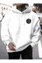 Men's Moon Thief Galaxi Printed Oversize 3 Thread Hoodie Sweatshirt - 2