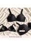 Women's c cup ultra soft non-supportive, non-wired plus size bra triple pack - 3