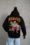 Marchè Bien Men's Printed Hooded 3-Thread Cotton Hoodie Sweatshirt - Black - 2