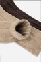 Egyptian Men's Alpaca Wool Ribbed Winter Double Sock Socks Beige-Brown - 4