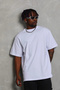 Marchè Bien Men's Plain Summer Short Sleeve T-Shirt Crew Neck Oversize T-Shirt - White