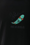 Men's Short Sleeve Summer T-Shirt Crew Neck Printed Oversize T-Shirt - Black - 3