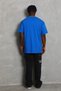 Marchè Bien Men's Plain Summer Short Sleeve T-Shirt Crew Neck Oversize T-Shirt - Blue - 3