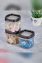 Vacuum Food Storage Container Set of 3 600 ml with Air-Tight Lid for Smoked Legumes and Pasta Storage - 6