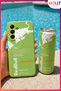 Pistachio Green the Green Edition Patterned Inside Velvet Silicone Case for Samsung Galaxy A37