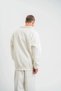 Men's Long Sleeve Crew Neck 3 Thread Cotton Pack Winter Sweatshirt - White - 5