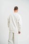 Men's Long Sleeve Crew Neck 3 Thread Cotton Pack Winter Sweatshirt - White - 4