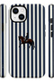 متوافق مع iPhone 15 PLUS / 14 PLUS - غطاء مخطط مزدوج الطبقات، غطاء حماية ذو سطح لامع - 2