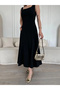Marchè Bien Women's Backless Sleeveless Long Dress - Black - 7