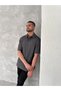 Marchè Bien Men's Polo Neck T-Shirt with Pockets Short Sleeve Summer T-Shirt - Anthracite - 5