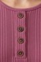 Women's Winter Twisted Patterned 4-Button Knitwear Look Mother's Combed Cotton Blouse - 3