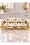13-Piece High-Grade Mouth-Watering Gilding Rhythm Decor Elegance Accompanying Tray Tea Set
