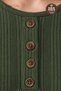 Women's Winter Twisted Patterned 4-Button Knitwear Look Mother's Combed Cotton Blouse - 3