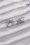 Brass Silver Color Chunky Zircon Stone Curved Minimal Butterfly Hoop Earrings - 2