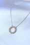316L Steel Silver Color Zircon Stone Gold Detail Xoxo Women's Necklace - 2