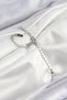 Brass Zircon Stone Drop Model Crush Chain Silver Color Women's Bracelet - 2