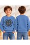 Boy's 3-Thread Printed Crew Neck Winter Sweatshirt - 4