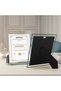 4 PCS Certificate Frames, Silver Mirrored Edge Picture Holders, Tabletop Document Display St - 4