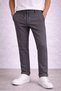 Men's Diagonel Micro Textured Double Leg Pocketed Trousers, Modern Cut - Smoked - 5
