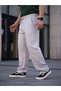 Men's Linen Pocketed Stitched Jogger Buggy Pants Comfortable Fit - Gray - 5