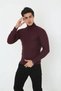 Marchè Bien Men's Full-Length Ribbed Lycra Camisole Badi - Claret Red - 4