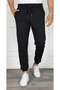 Marchè Bien Men's Jogger Sweatpants with Pockets, Elastic Cuffs, Sports Pants - Black