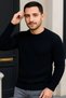 Marchè Bien Men's Ribbed Knitwear Sweater Set of 2 Black and White Thick Woven Cotton Regular Fit Cycling - 2