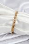 316L Steel Gold Color Women's Bracelet Suitable for Writing Letters - 2
