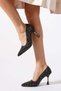 Argyle Stone Evening Dress Women's Stiletto Black - 4