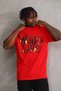 Men's Printed T-Shirt Short Sleeve Crew Neck Comfort Fit T-Shirt - Red - 3