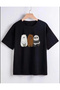 Children's Unisex Printed T-Shirt - Black - 3