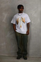 Men's Printed T-Shirt Short Sleeve Crew Neck Relaxed Fit T-Shirt - White - 3