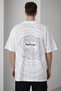 Men's Short Sleeve Summer T-Shirt Crew Neck Printed Oversize T-Shirt - White