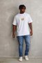 Men's Printed T-Shirt Short Sleeve Crew Neck Relaxed Fit T-Shirt - White - 4