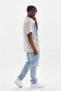 Men's Printed T-Shirt Short Sleeve Crew Neck Relaxed Fit T-Shirt - Gray - 5