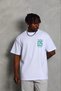 Men's Printed T-Shirt Short Sleeve Crew Neck Regular Fit T-Shirt - White - 3