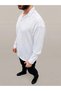 Marchè Bien Men's Aerobin Fabric Oversize 4 Season Long Sleeve Comfortable Fit Shirt - White - 2