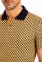 Marchè Bien Men's Pique Fabric Polo Collar Patterned T-Shirt Short Sleeve Summer T-Shirt - Yellow - 2