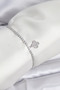 Clover Model Zircon Stone Silver Color Elevator Waterway Bracelet - 2