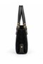 Women's Aura Genuine Suede Buckle Shoulder Bag - Black - 3