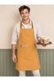 Premium Kitchen Apron Stain-Resistant Water-Repellent Fabric Apron with Plastic Adjustment Buckle and Neck Strap