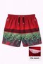 Marchè Bien Men's Swim Shorts with Zipper Pockets and Mesh Lining Quick Dry Premium - Red - 3