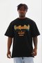 Men's Printed T-Shirt Short Sleeve Crew Neck Regular Fit T-Shirt - Black - 3