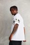 Men's Short Sleeve Summer T-Shirt Crew Neck Printed Oversize T-Shirt - White - 5