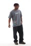 Men's T-Shirt Crew Neck Printed Oversized T-Shirt - Gray - 6