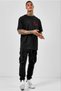Men's Printed T-Shirt Short Sleeve Crew Neck Regular Fit Comfortable Fit T-Shirt - Black - 2