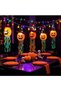 Halloween Pumpkin Witch Hat String Lights, Hanging Jack-o'-Lantern Light with Tentacles, Colorful LED Pumpkin Lamp for Halloween Party Porch Yard Indoor Outdoor Decor