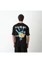 Marchè Bien Men's Short Sleeve Summer T-Shirt Crew Neck Printed Oversize T-Shirt - Black - 5