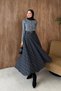 Ceylon Plaid Skirt Gray - 3